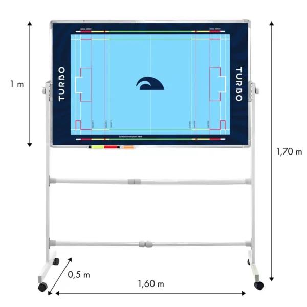 PIZARRA TÁCTICA WATERPOLO CON RUEDAS (100 × 160 cm) - Imagen 3
