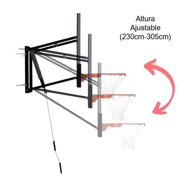 Set tablero basket MAGIC 136x80 cm - Imagen 3