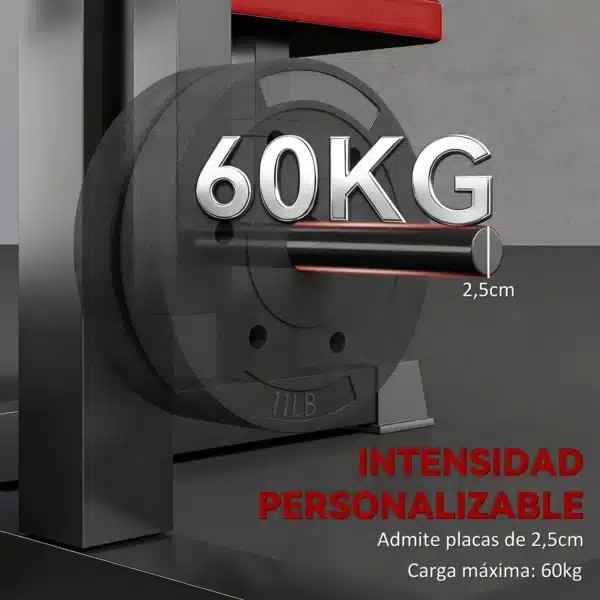 Máquina de Bíceps y Tríceps 2 en 1 Banco de Curl Predicador con Asiento y Apoyo de Codo Ajustables para Gimnasio Casa - Imagen 6