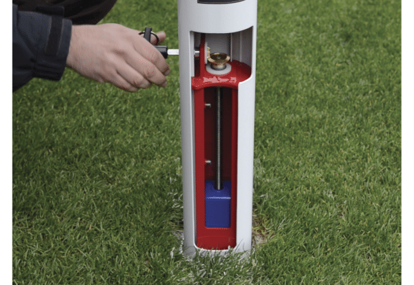 Porteria F11 Harrod STADIUM PRO. 2 postes tensores y Base abatible. Juego - Imagen 16