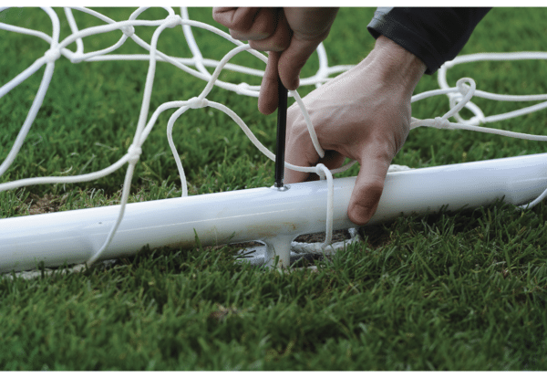 Porteria F11 Harrod STADIUM PRO. 2 postes tensores y Base abatible. Juego - Imagen 14