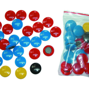 Fichas Magneticas Ø30 mm. Juego 27 uds.
