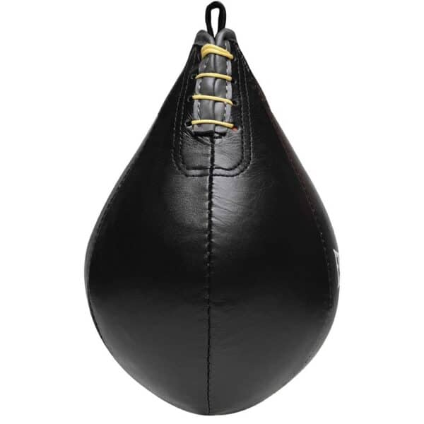 EVERLAST PERA BOXEO LEATHER SPEED BAG 9"X6" BLACK CUERO PUNCHING - Imagen 2