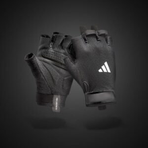 ADIDAS GUANTES DE ENTRENAMIENTO ESSENTIAL BCK/WHT BLANCO HALTEROFILIA FITNESS