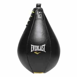 EVERLAST PERA BOXEO LEATHER SPEED BAG 9"X6" BLACK CUERO PUNCHING