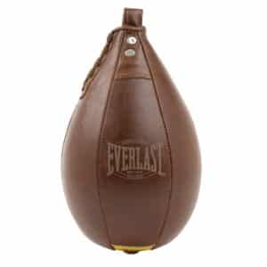 EVERLAST PERA 1910 SPEED BAG 9"x6" MARRÓN punching boxeo CUERO