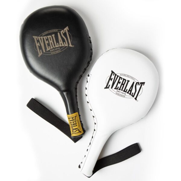 EVERLAST PADDLE 1910 LEATHER BLACK/WHITE RAQUETA BOXEO - Imagen 5