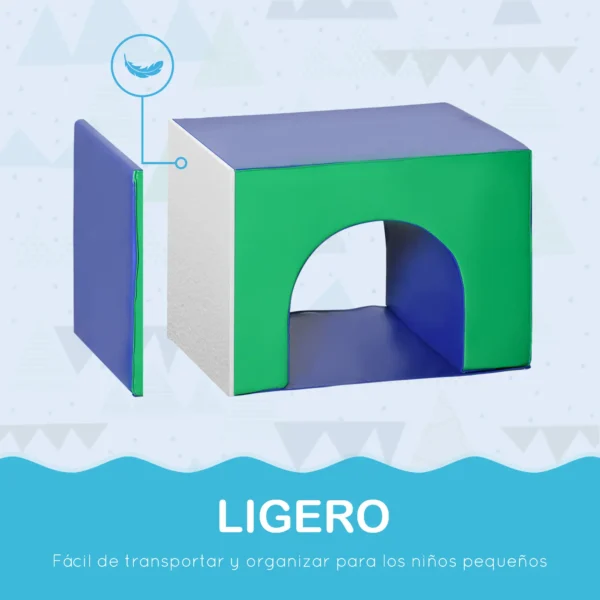 Juego de 7 Bloques de Espuma para Niños Bloques de Construcción Figuras de Construcción para Escalar y Gatear Multicolor - Imagen 6