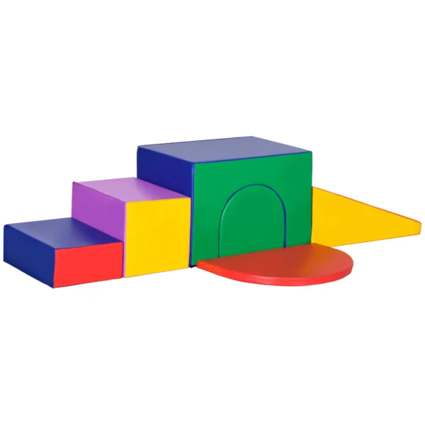 Juego de 7 Bloques de Espuma para Niños Bloques de Construcción Figuras de Construcción para Escalar y Gatear Multicolor - Imagen 2