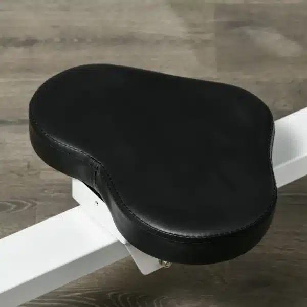 Máquina de Remo Magnético Remo para Casa Plegable Resistencia de 8 Niveles Pantalla LCD y 2 Ruedas 180x48x60 cm Blanco - Imagen 4