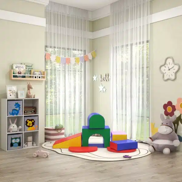 Juego de 7 Bloques de Espuma para Niños Bloques de Construcción Figuras de Construcción para Escalar y Gatear Multicolor - Imagen 5