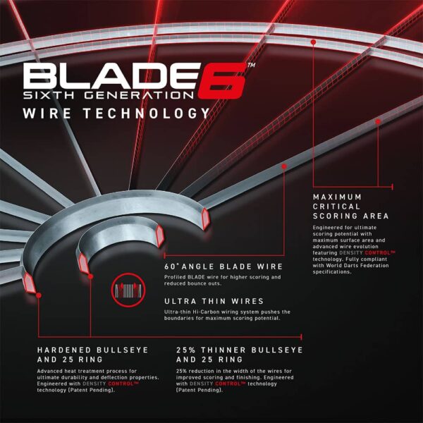 Diana Winmau Blade 6 Dartboard 3033 - Imagen 6