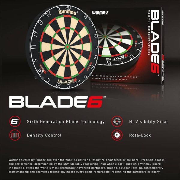 Diana Winmau Blade 6 Dartboard 3033 - Imagen 3