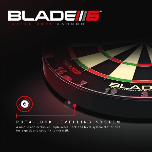 Diana Winmau Blade 6 Triple Core Dartboard 3032.DARDOS PUNTA DE ACERO - Imagen 3