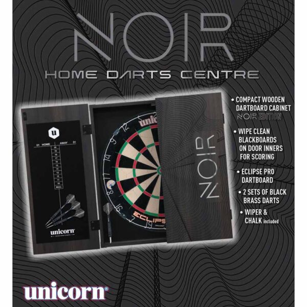 Armario + Diana Unicorn Darts Noir Home 46237 DARDOS PUNTA DE ACERO - Imagen 2