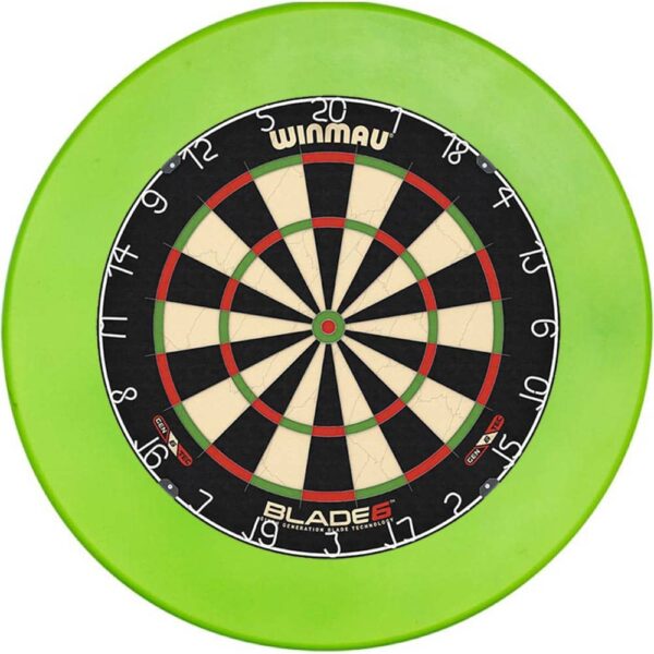 Diana Winmau Blade 6 Dartboard+Surround Naranja/VERDE Winmau DARDOS PUNTA DE ACERO - Imagen 5