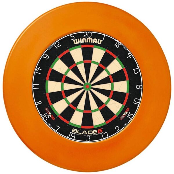 Diana Winmau Blade 6 Dartboard+Surround Naranja/VERDE Winmau DARDOS PUNTA DE ACERO