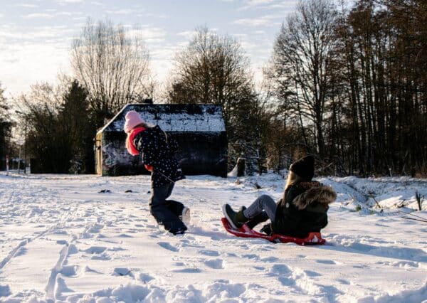 Trineo UFO con Frenos y Cuerda - 84 x 42 cm - Resistente hasta 50 kg nieve - Imagen 3