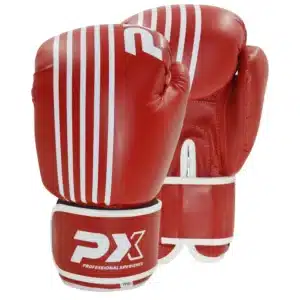 GUANTES BOXEO SPARRING ROJOS PX 8/10/12/14/16 ONZAS
