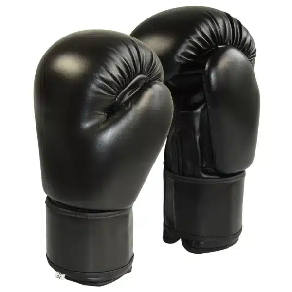 GUANTES BOXEO NEGROS PU 8/10/12/14/16 ONZAS