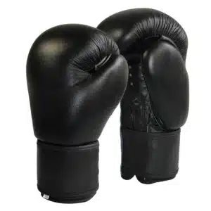 GUANTES BOXEO DE CUERO NEGRO 8/10/12/14 ONZAS