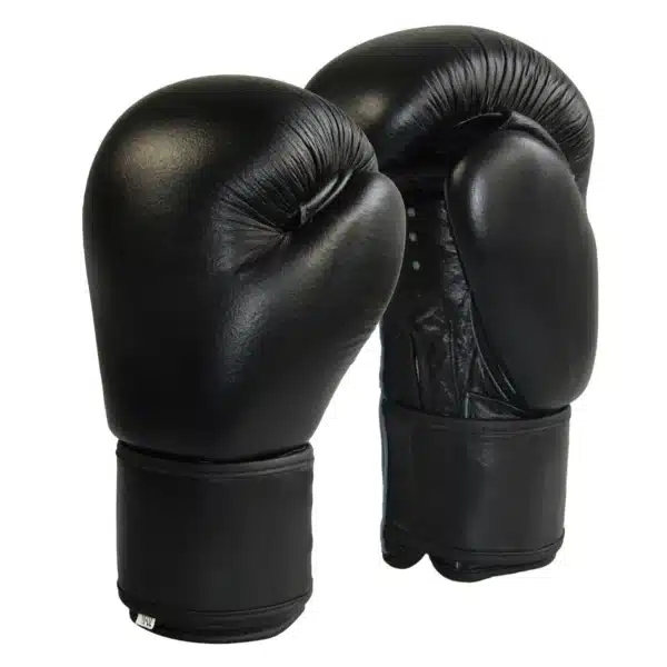 GUANTES BOXEO DE CUERO NEGRO 8/10/12/14 ONZAS