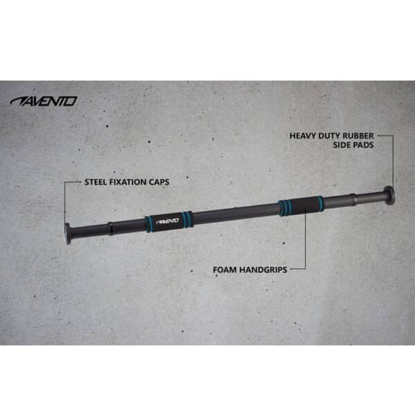 Avento Barra de Dominadas Multi-Fitness para Puerta - Barra de Musculación de Acero con Agarre Acolchado (Hasta 100kg) - Imagen 5