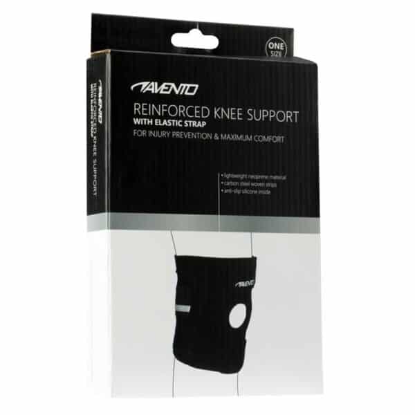 Rodillera Ajustable Avento con Refuerzo de Acero y Anillo de Silicona - Talla Única - Neopreno Transpirable - Imagen 4