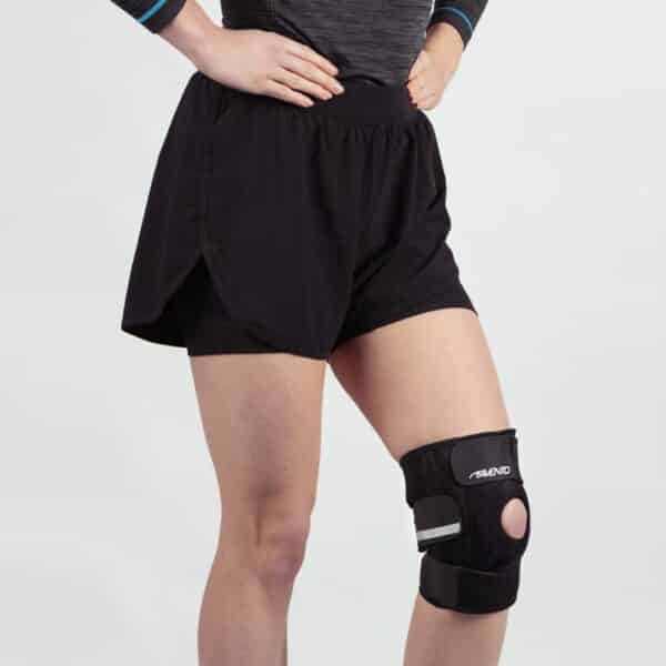 Rodillera Ajustable Avento con Refuerzo de Acero y Anillo de Silicona - Talla Única - Neopreno Transpirable - Imagen 3