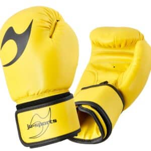 GUANTES BOXEO KIDS AMARILLO JUSPORTS 8/10/12/14/16 ONZAS