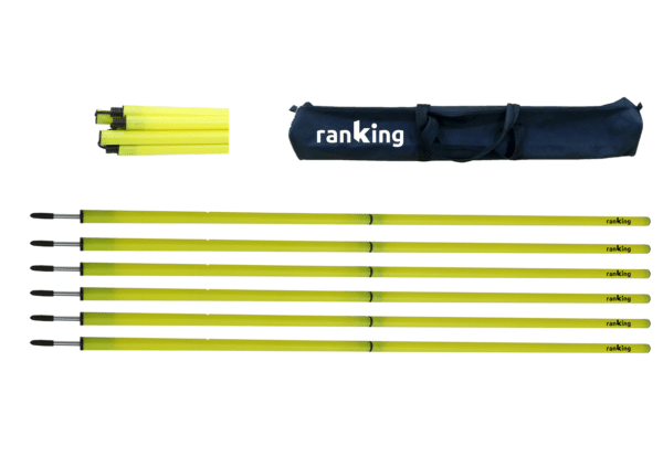 Pica de Slalom Plegable con bolso. Juego 6 uds.
