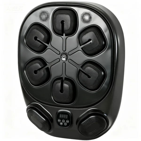 Máquina de Boxeo Musical de Pared con 9 Modos, Luces LED y Conexión Bluetooth, 61x48x11 cm, Negro - Imagen 2