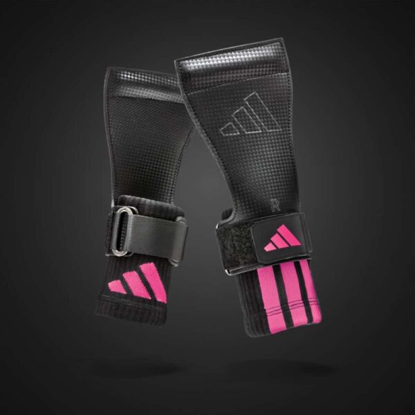 ADIDAS GRIPS LEVANTAMIENTO PESO NEGRO/ROSA (Par) - Imagen 2