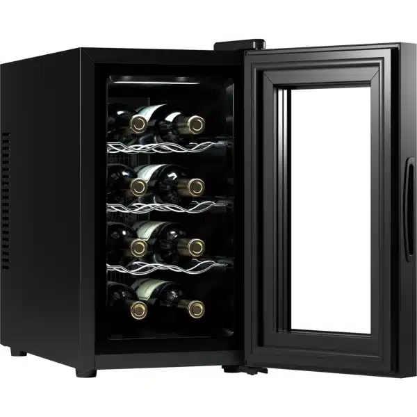 Bolero GrandSommelier 830 CoolWood Vinoteca Bodega puesta a temperatura de 8 botellas de capacidad con sistema termoeléctrico de enfriamiento que garantiza un alto rendimiento. Temperatura regulable y luz LED interior. - Imagen 10