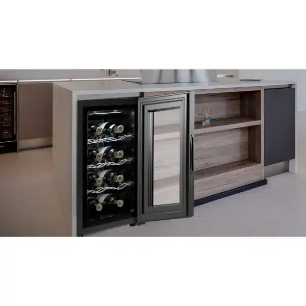 Bolero GrandSommelier 830 CoolWood Vinoteca Bodega puesta a temperatura de 8 botellas de capacidad con sistema termoeléctrico de enfriamiento que garantiza un alto rendimiento. Temperatura regulable y luz LED interior. - Imagen 9