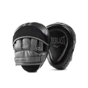 Manoplas de Boxeo Everlast Powerlock Focus Mitts - Cuero de Plena Flor - Ergonómica