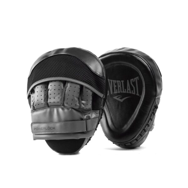 Manoplas de Boxeo Everlast Powerlock Focus Mitts - Cuero de Plena Flor - Ergonómica - Imagen 3