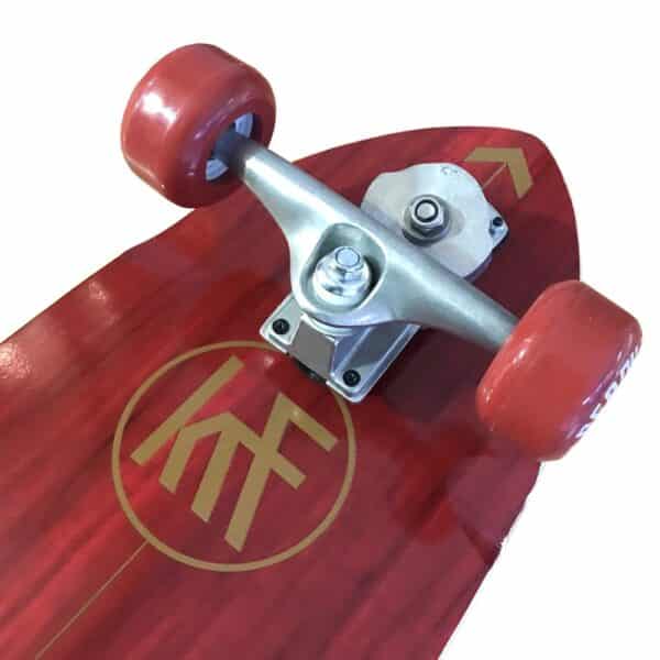 MONOPATIN KRF SURF SKATE READY TO RIDE ROJO SKATEBOARD - Imagen 4