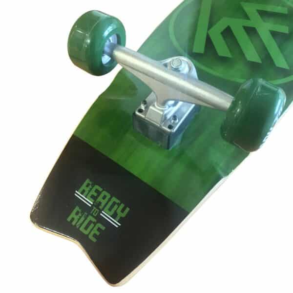 MONOPATIN KRF SURF SKATE READY TO RIDE VERDE - Imagen 6