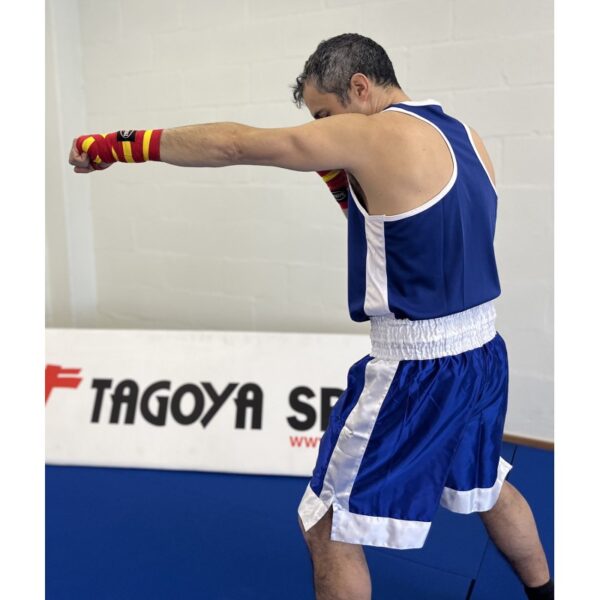 Conjunto azul/ROJO de boxeo ROPA PANTALON CAMISETA - Imagen 2