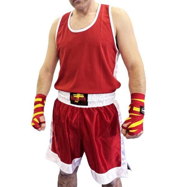Conjunto azul/ROJO de boxeo ROPA PANTALON CAMISETA - Imagen 5