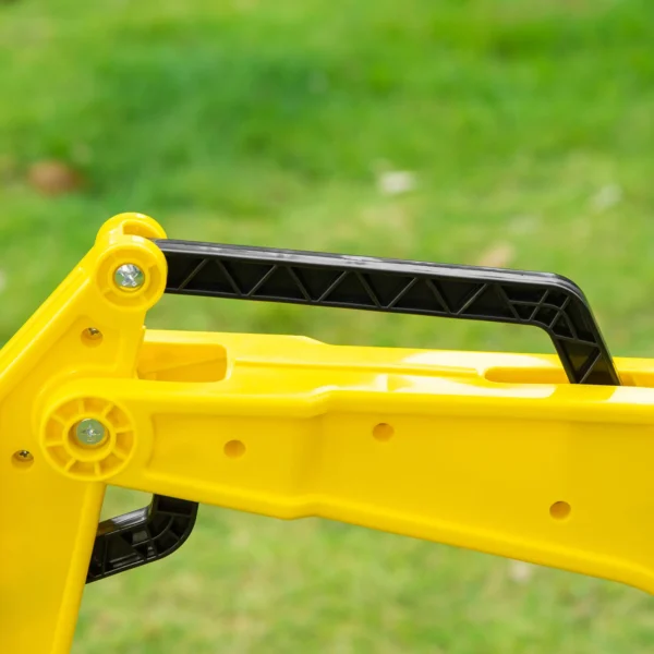 Tractor a Pedales para Niños de +3 Años con Pala Delantera y Bocina Carga 35kg Tractor Infantil 107x42x71 cm Amarillo - Imagen 5