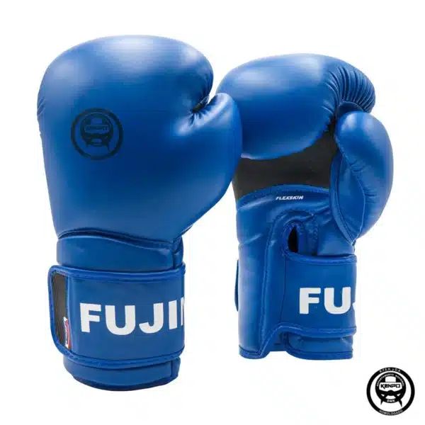 GUANTES DE BOXEO HOMOLOGADOS DNK AZUL/ROJO 8/10/12 ONZAS - Imagen 2