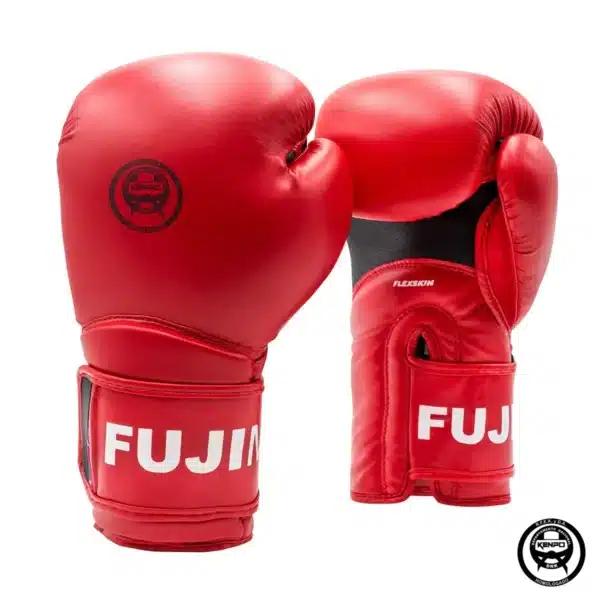 GUANTES DE BOXEO HOMOLOGADOS DNK AZUL/ROJO 8/10/12 ONZAS - Imagen 5
