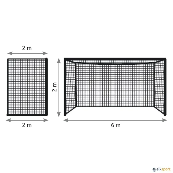 Juego 2 redes fútbol 7 cajón | Poliéster - Imagen 2
