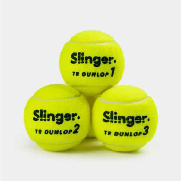 CAJÓN 18 BOTES 4 PELOTAS DE TENIS DUNLOP FORT SLINGER - Imagen 4