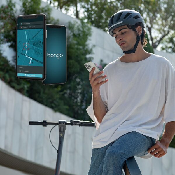 Bongo GS65 2x2 XXL Connected Patinete eléctrico con base ultrawide, doble suspensión, doble motor, potencia máxima de 1000W y neumáticos de 10" que permite desplazarse cómodamente por cualquier superficie. Con autonomía de hasta 65 km. Cumple con todos los requisitos de la normativa española de circulación. (DGT) - Imagen 8
