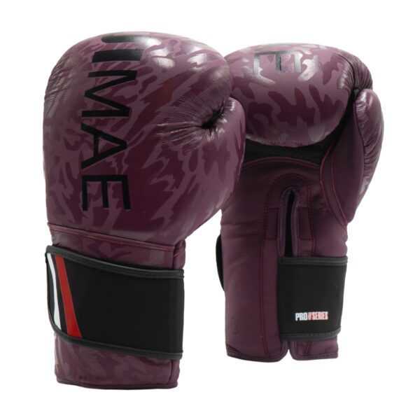 Guantes Boxeo ProSeries 45º Piel 2 TALLA:10/12714/16 ONZAS,LILA NEGRO