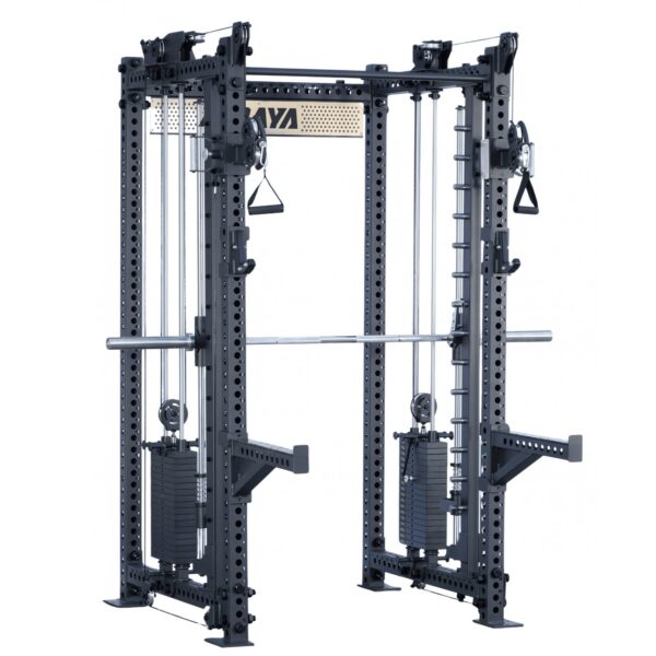 Jaula Multifuncional Profesional | Power Rack + Smith + Doble Polea Pro Series - Imagen 2
