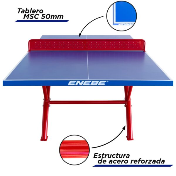 Mesa SOL GARDEN OUTDOOR PING PONG TENIS MESA ANTIVANDALICA - Imagen 7
